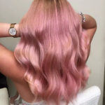 Krásné růžové vlasy naší zákaznice